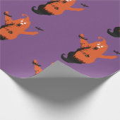 Halloween Spooky Ghost Wrapping Paper Cadeaupapier (Hoek)