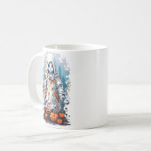 Halloween Spooky Ghostly Haunted Doll Koffiemok (Voorkant links)