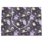 Halloween Spooky Ghosts Gift Bag Groot Cadeauzakje (Voorkant)