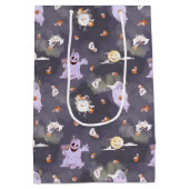 Halloween Spooky Ghosts Gift Bag Medium Cadeauzakje (Achterkant)