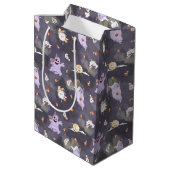 Halloween Spooky Ghosts Gift Bag Medium Cadeauzakje (Achterkant Gekanteld)