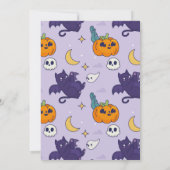 Halloween Spooky Ghosts Party Verjaardagsuitnodigi Kaart (Achterkant)