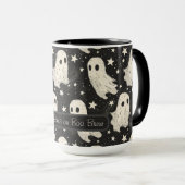  Halloween Spooky Ghosts & Stars Custom Mok (Voorkant rechts)