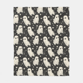  Halloween Spooky Ghosts & Stars Patroon Fleece Deken