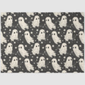  Halloween Spooky Ghosts & Stars Patroon Tissuepapier (Voorkant)