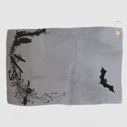 Halloween spooky golfhanddoek (Horizontaal)