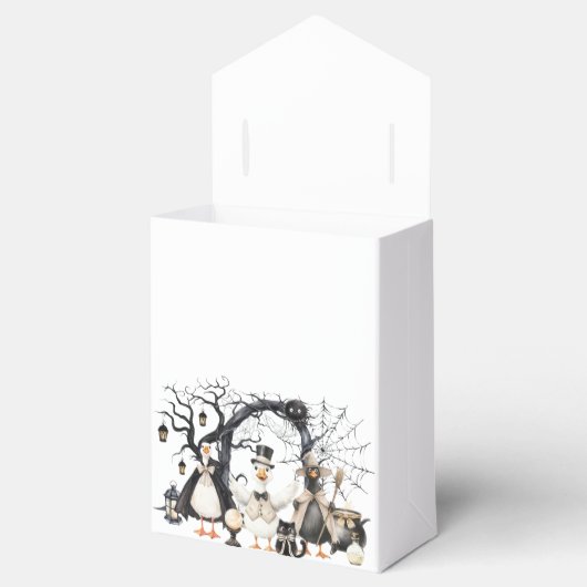 Halloween Spooky Goose 1st Birthday Party Bedankdoosjes (Geopend)