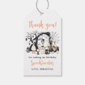 Halloween Spooky Goose 1st Birthday Party Cadeaulabel (Voorkant)