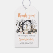 Halloween Spooky Goose 1st Birthday Party Cadeaulabel (Achterkant)