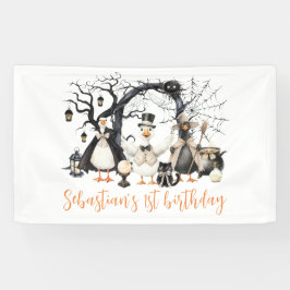 Halloween Spooky Goose 1st Birthday Party Spandoek