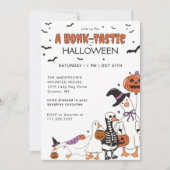 Halloween Spooky Goose Kostuumfeest Kaart (Voorkant)