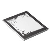 Halloween Spooky Graveyard Blank Notitieblok (Schuin)