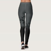 Halloween Spooky Graveyard Jack-O-Lantern Leggings (Achterkant)