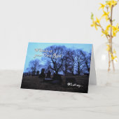 Halloween - Spooky Graveyard, van ons allemaal Kaart (Gele Bloem)