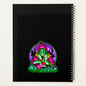 Halloween Spooky Green Witch Magic Pet Apple Planner (Achterkant)