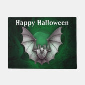 Halloween Spooky Grey Flying Bat Green Cave Deurmat (Voorkant)