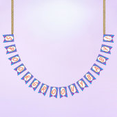 Halloween Spooky Groovy Bunting Flags Vlaggetjes