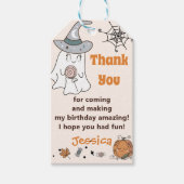 Halloween Spooky Groovy Leuke Ghost Cadeaulabel (Voorkant)