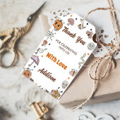 Halloween Spooky Groovy Leuke Ghost Verjaardag Cadeaulabel