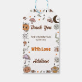 Halloween Spooky Groovy Leuke Ghost Verjaardag Cadeaulabel (Voorkant)
