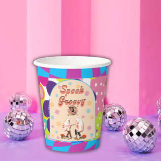 Halloween Spooky Groovy Party Cups Papieren Bekers