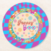 Halloween Spooky Groovy Party Onderzetters (Voorkant)