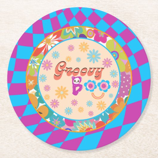 Halloween Spooky Groovy Party Onderzetters (Voorkant)