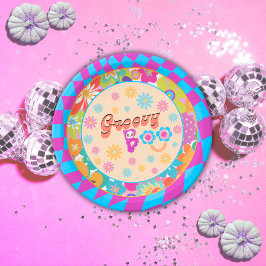 Halloween Spooky Groovy Party Paper Borden Papieren Bordje