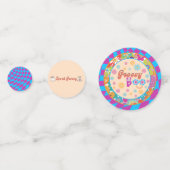 Halloween Spooky Groovy Party Table Confetti (Achterkanten)