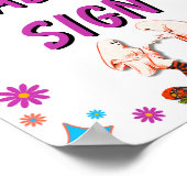 Halloween Spooky Groovy Party Tafelborden Poster (Hoek)