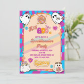Halloween Spooky Groovy Party Uitnodiging (Staand voorkant)