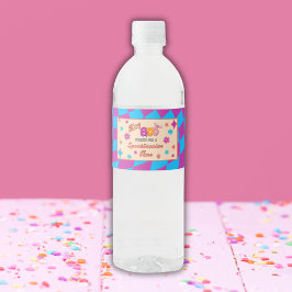 Halloween Spooky Groovy Party Water Bottle Labels Waterfles Etiket