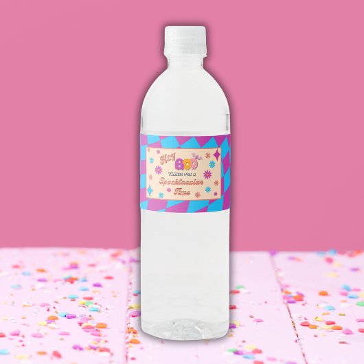 Halloween Spooky Groovy Party Water Bottle Labels Waterfles Etiket