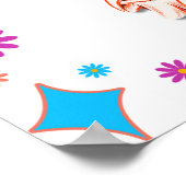 Halloween Spooky Groovy Party Welkom Poster (Hoek)