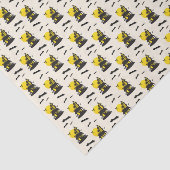 Halloween Spooky Haunted House Flying Bats Tissuepapier (Detail)