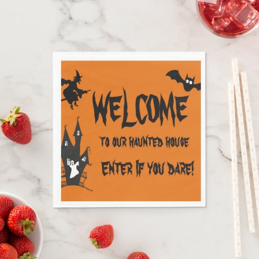 Halloween Spooky Haunted House Paper Servet (Insitu)