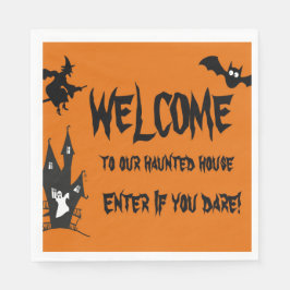 Halloween Spooky Haunted House Paper Servet