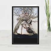  Halloween Spooky Heks Arthur Rackham Kaart (Voorkant)