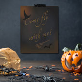 Halloween Spooky Heks Bat Quote Typografie Poster