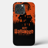 Halloween Spooky Heks met Maan & Vleermuizen Case-Mate iPhone Case (Achterkant)