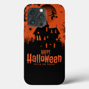 Halloween Spooky Heks met Maan & Vleermuizen Case-Mate iPhone Case