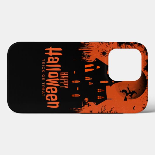 Halloween Spooky Heks met Maan & Vleermuizen Case-Mate iPhone Case (Achterkant (horizontaal))
