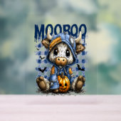 Halloween Spooky Highland Koe Acryl Bord (Neutraal)