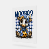 Halloween Spooky Highland Koe Acryl Bord (Hoek)