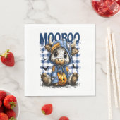 Halloween Spooky Highland Koe Servet (Insitu)