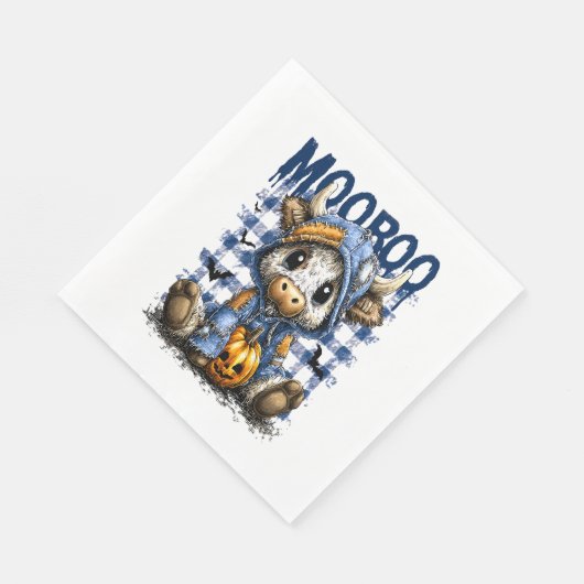 Halloween Spooky Highland Koe Servet (Hoek)