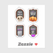Halloween spooky horror sticker collectie (Vel)
