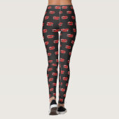 Halloween Spooky Horror Vampier Tanden Lippen Leggings (Achterkant)