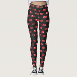 Halloween Spooky Horror Vampier Tanden Lippen Leggings