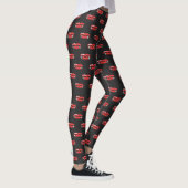 Halloween Spooky Horror Vampier Tanden Lippen Leggings (Rechts)